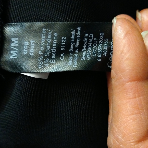 Size M black cropped paper bag dress pants - Picture 13 of 15